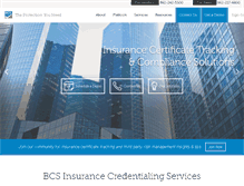 Tablet Screenshot of businesscredentialingservices.com